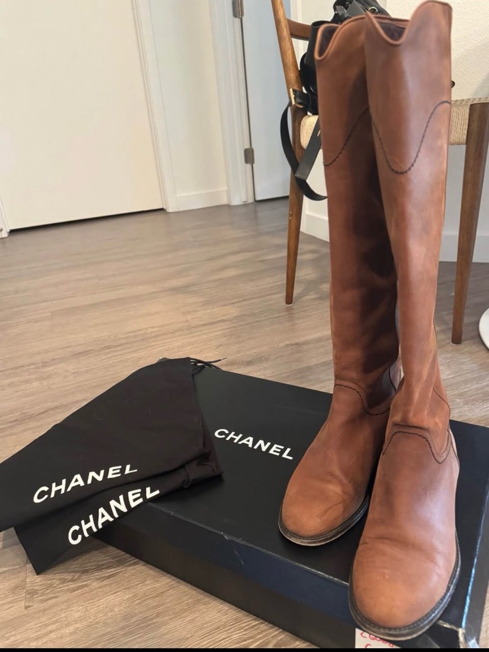 Chanel Vintage Riding Boots